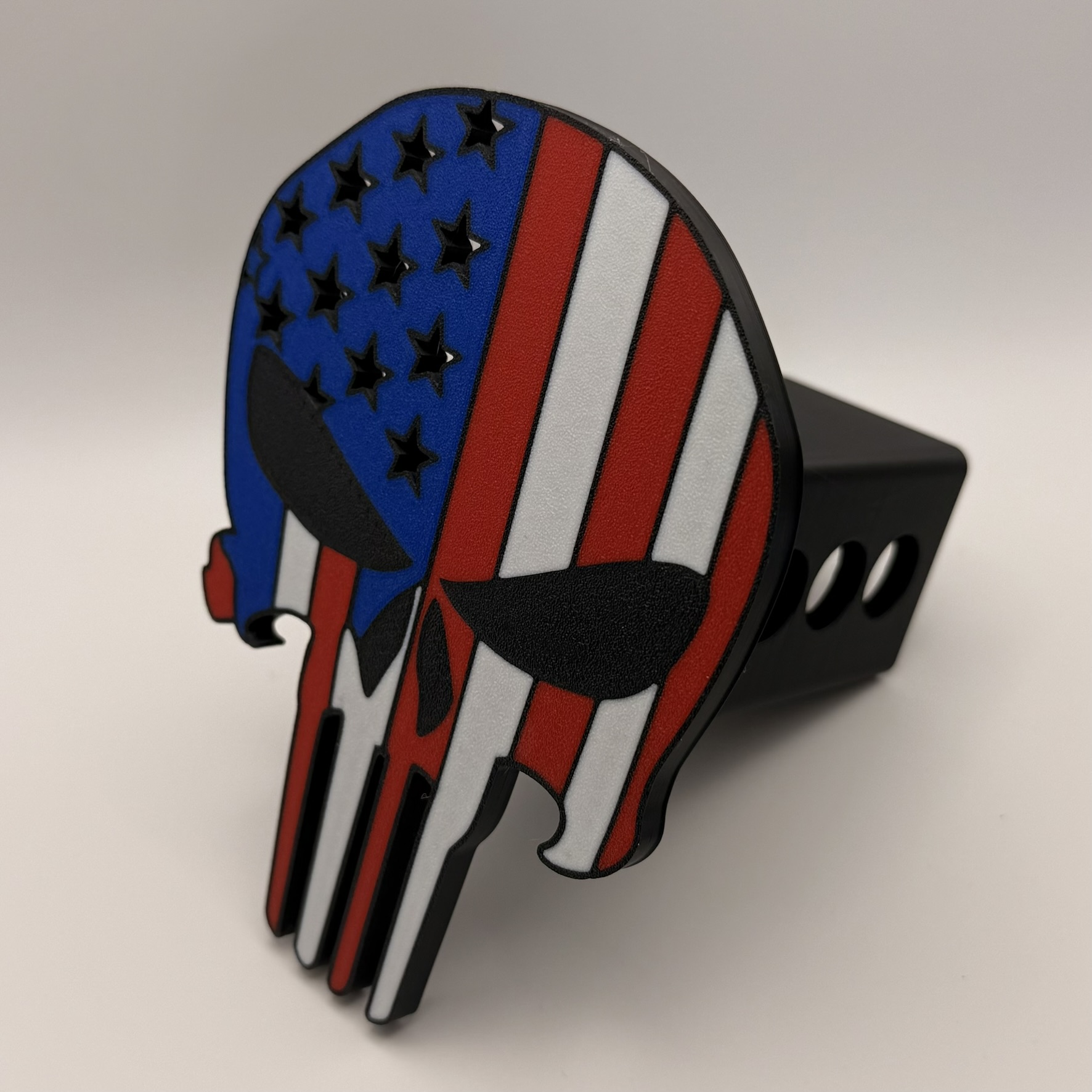 USA flag hitch cover for 2 inch receiver (hitch cover)